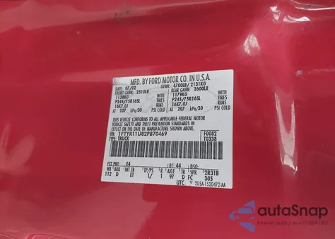 2002 Ford Ranger Edge z USA, uszkodzony, nr VIN 1FTYR11U82PB70469